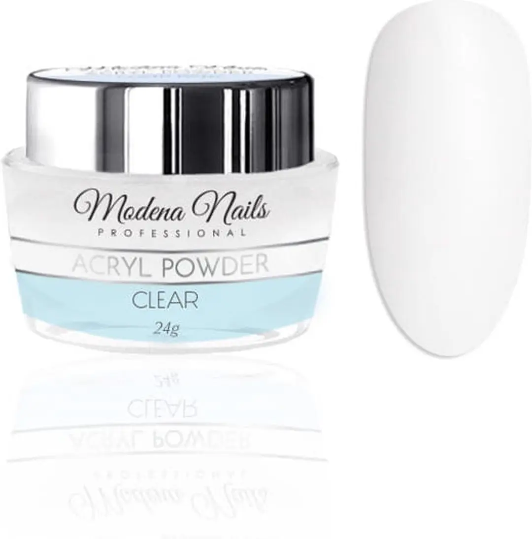 Modena Nails Acrylpoeder Clear 24g