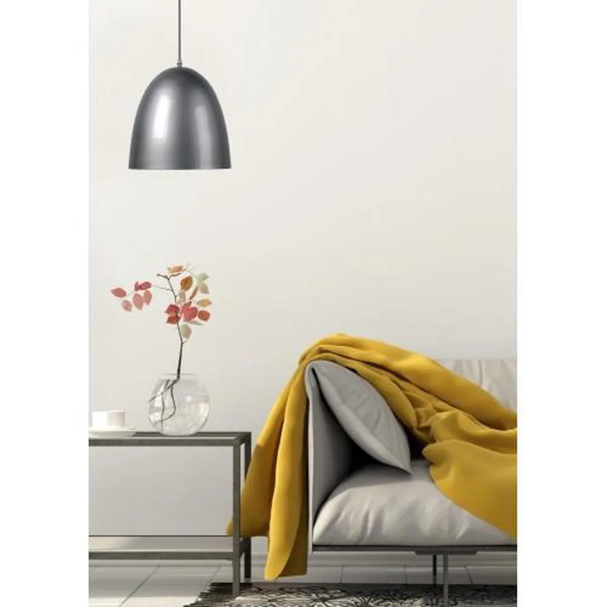 Eglo Vintage Easington Hanglamp - 1 Lichtpunt - Ø180mm - Chroom