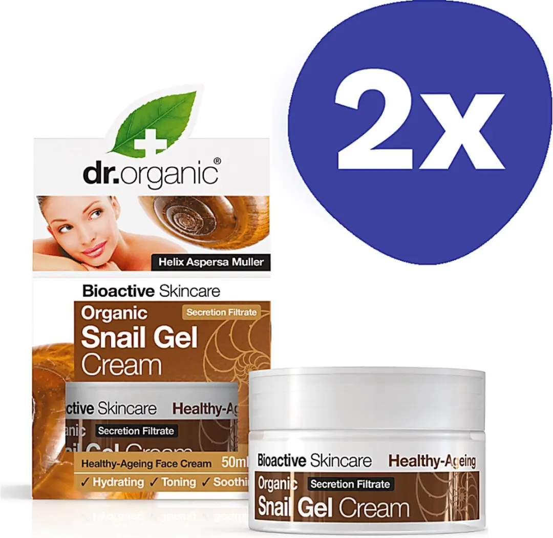 Dr Organic Slakken Gel Dagcrème 50ml
