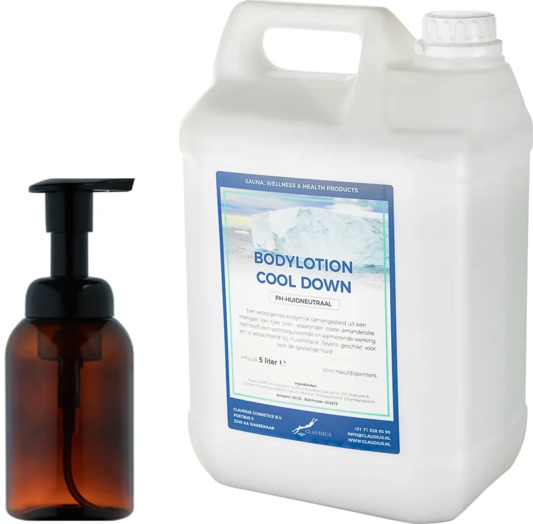 Splashbox Cosmetics Zeepdispenser 300ml + 5L Bodylotion Cool Down
