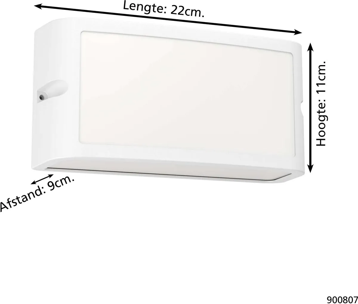 Eglo Camarda Wandlamp Buiten LED 22cm - Wit