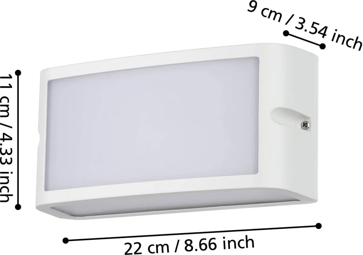 Eglo Camarda Wandlamp Buiten LED 22cm - Wit