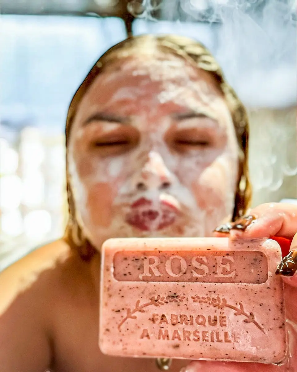 Savon de Marseille Rose Scrub Zeep 125g