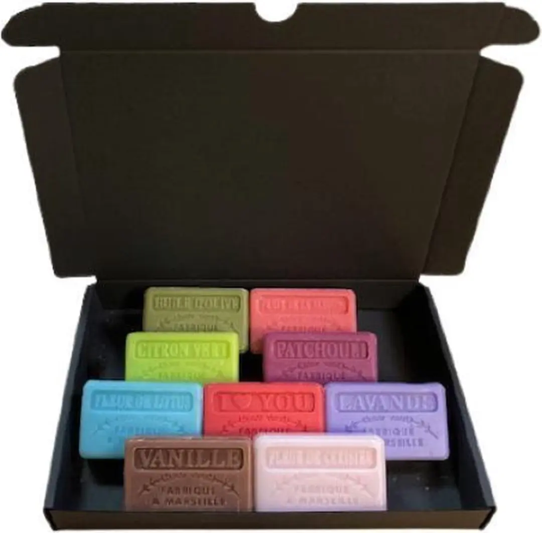 Savon de Marseille Mini Zeep Set - 9x60g - Olijfolie/Passievrucht/Limoen