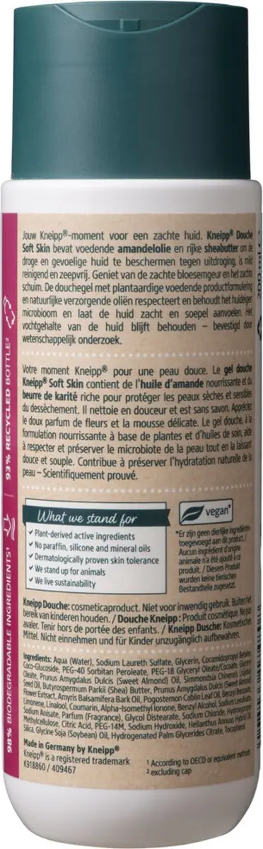 Kneipp Douche Soft Skin Amandelbloesem 200ml - 6 Stuks