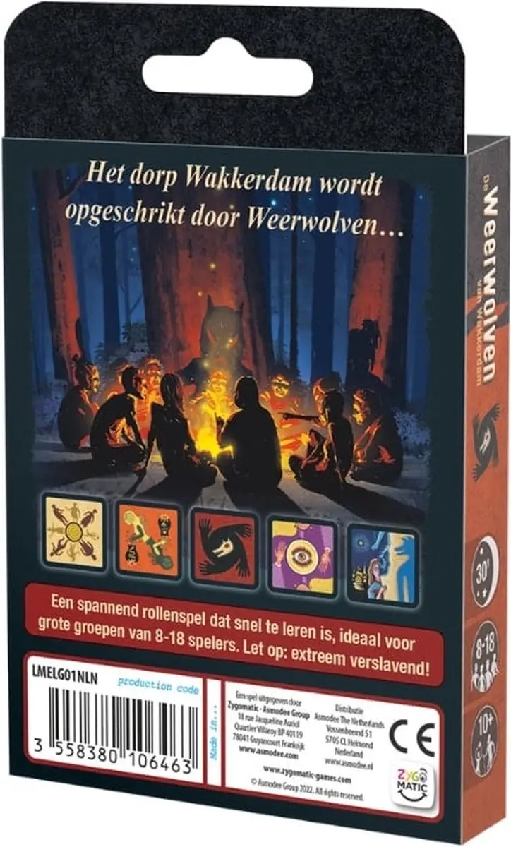 Zygomatic Weerwolven van Wakkerdam Kaartspel - 8-18 Spelers