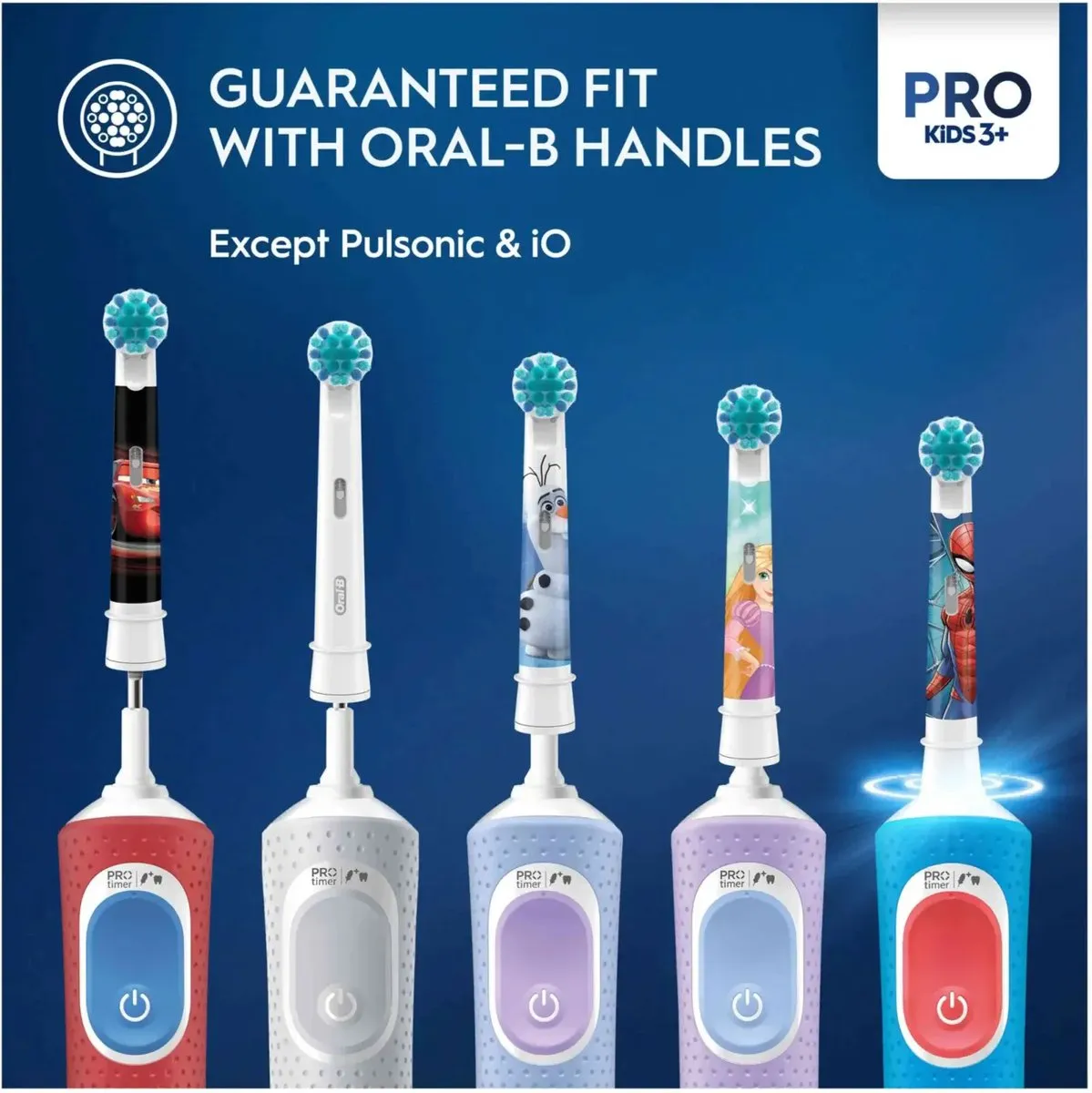 Oral-B Pro Kids Opzetborstels Spiderman - 4 Stuks