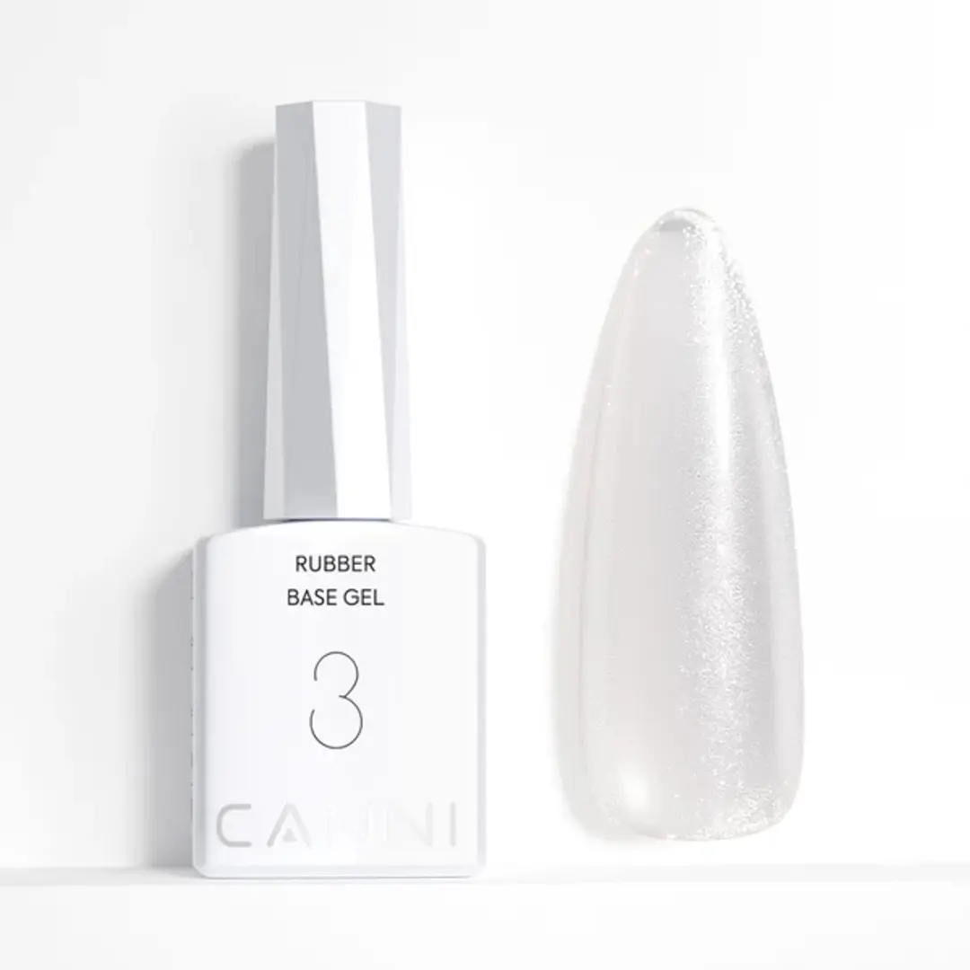 Canni Rubber Base UV Gellak Clear Shimmer 9ml