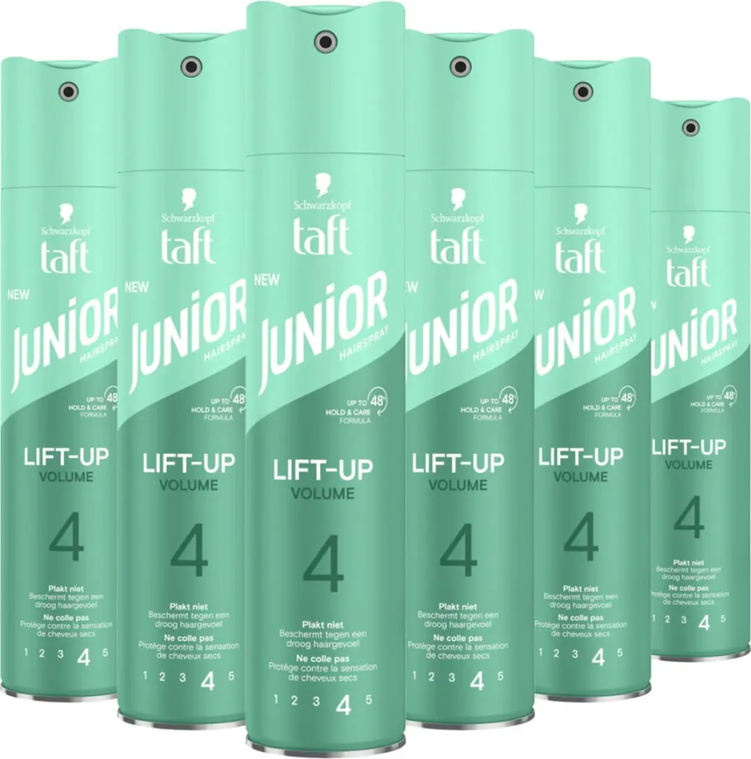 Taft Junior Hairspray Ultra Lift-Up Volume - 6x250ml