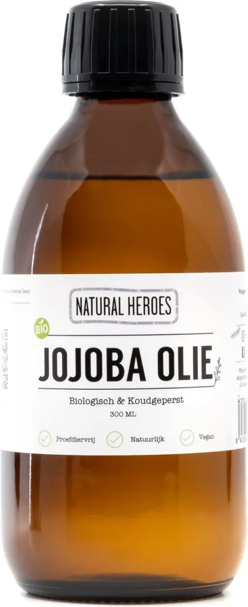 Natural Heroes Biologisch Jojoba Olie Koudgeperst 300ml