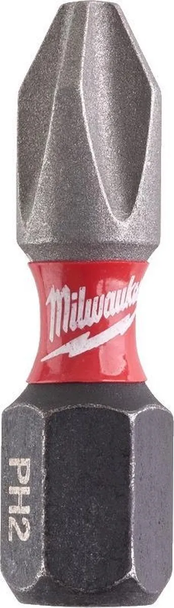 Milwaukee Shockwave PH2 Schroefbits 25mm - 2 Stuks