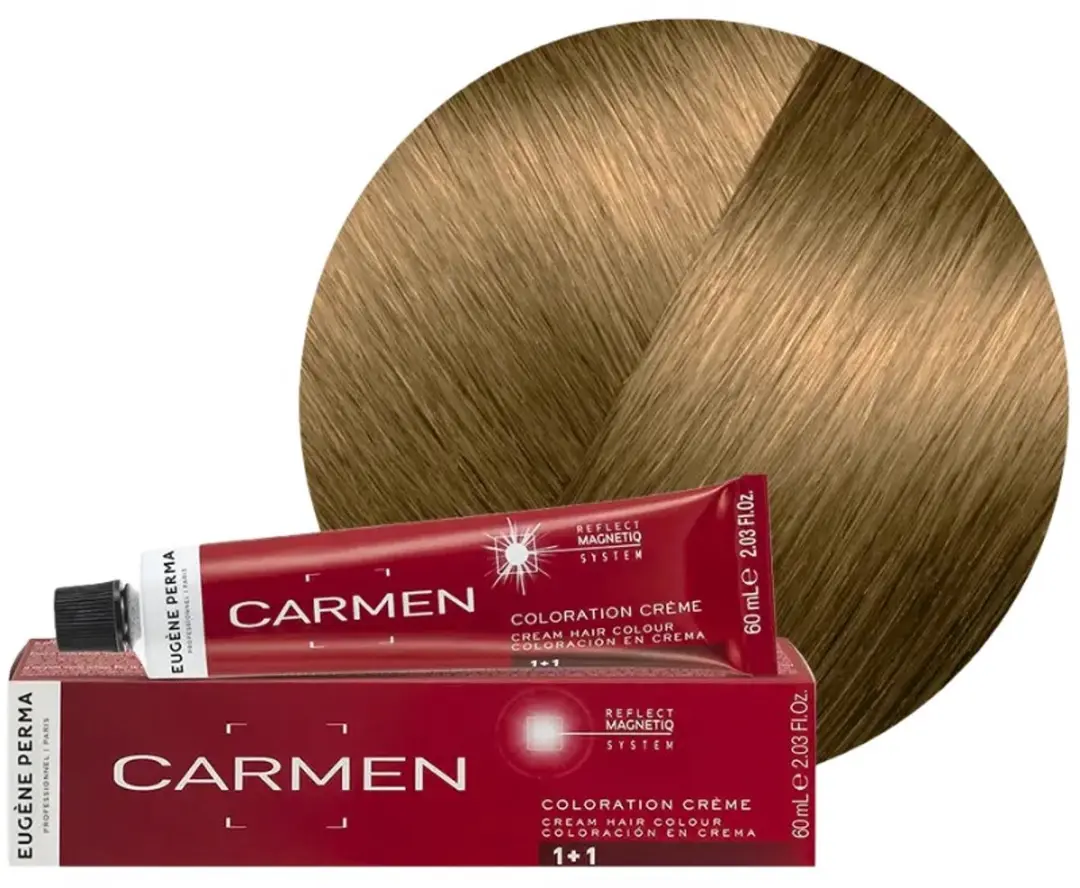 Eugene Perma Carmen Ultime Permanente Haarkleur 60ml - 08.04 Light Blonde Nature Copper - afbeelding 6 van 6