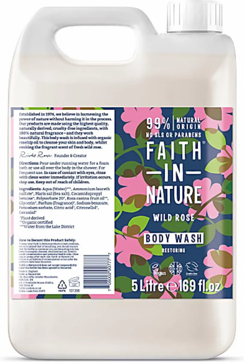 Faith In Nature Wild Rose Douchegel 5L