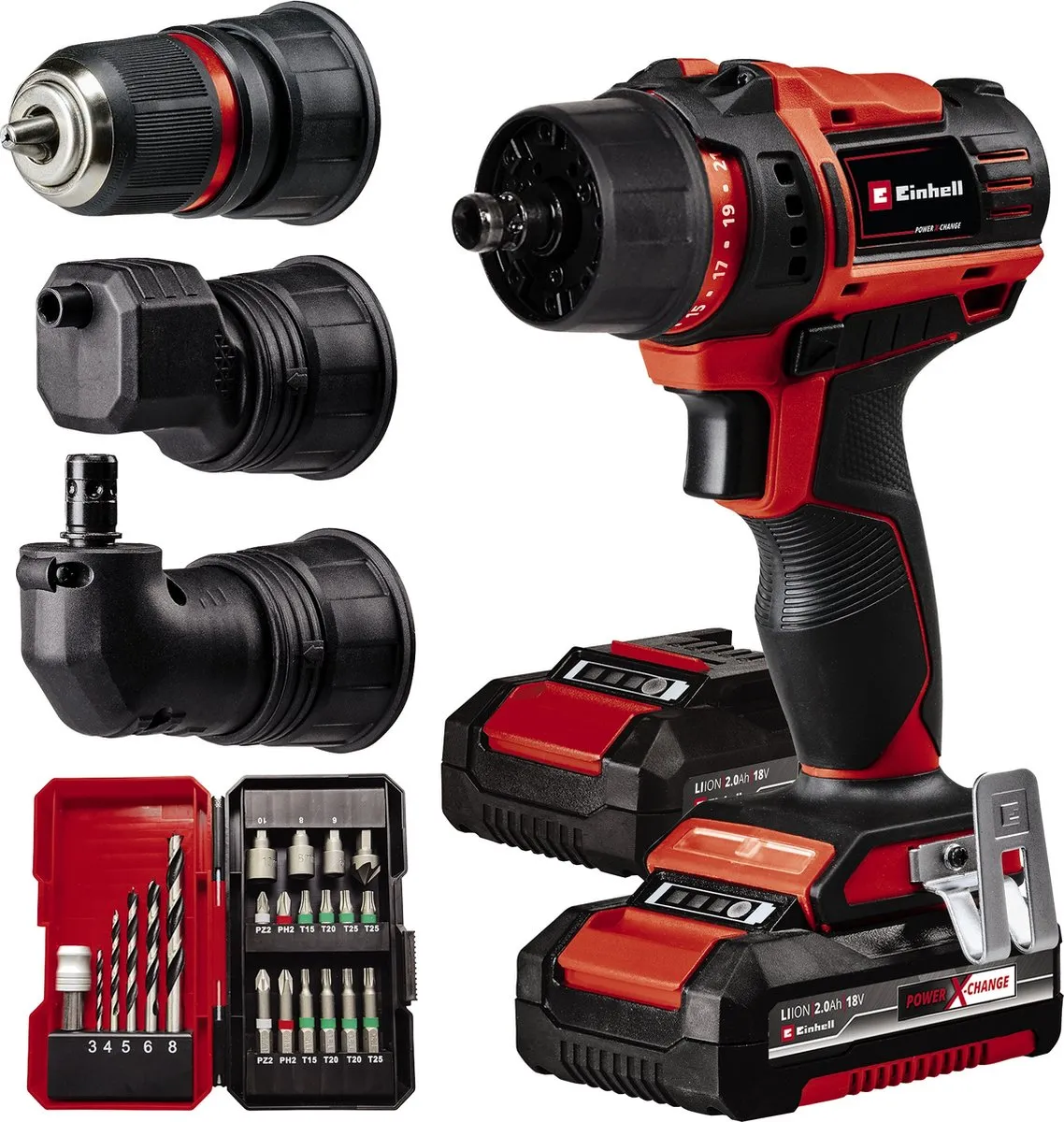 Einhell TE-CD 18/45 3X-Li+22 Accu Boor-/Schroefmachine
