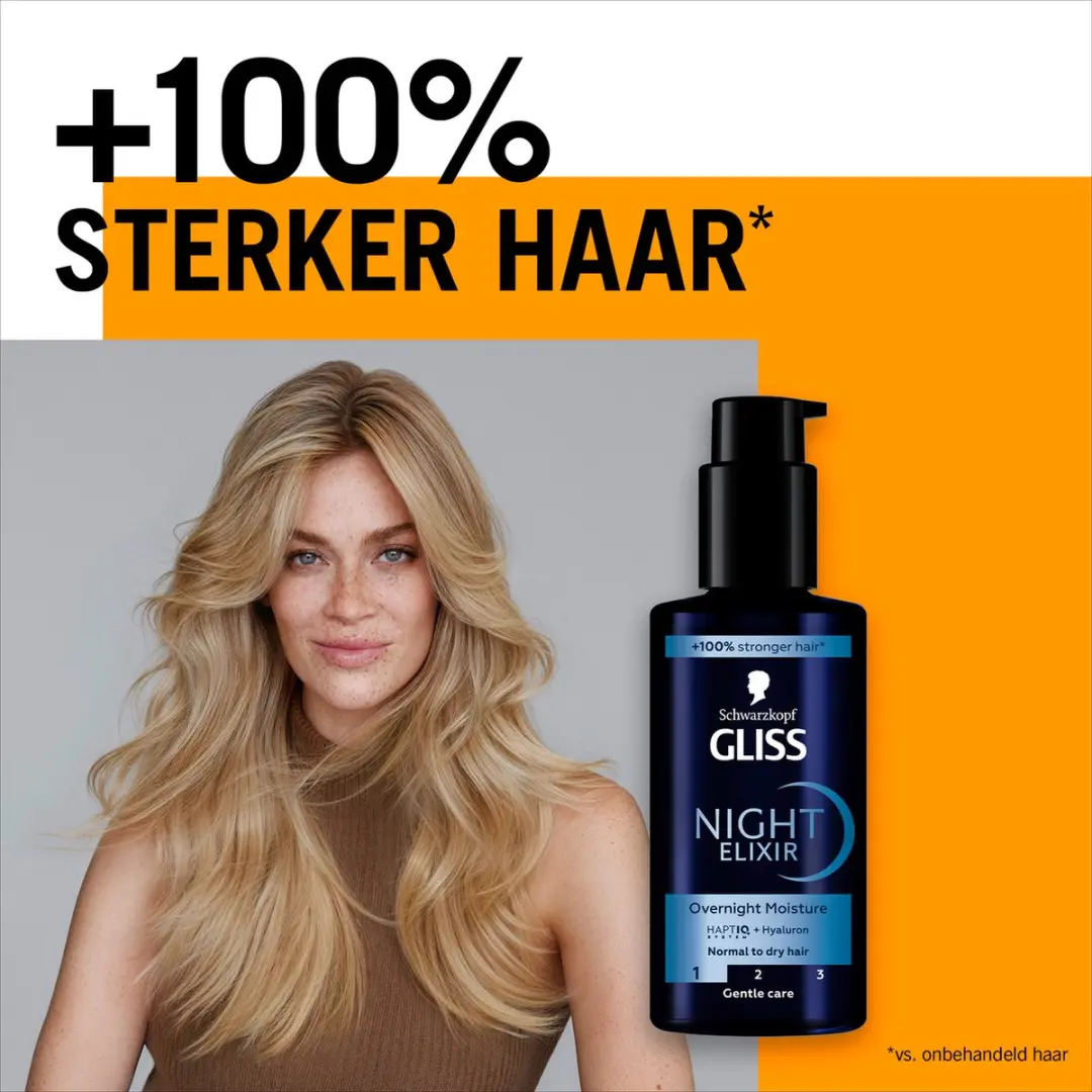 Gliss Night Elixer Overnight Moisture Haarserum 100ml
