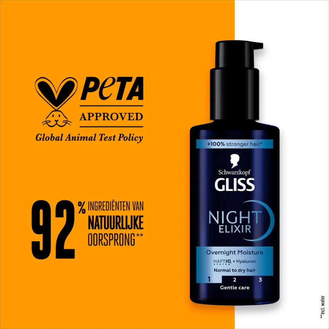Gliss Night Elixer Overnight Moisture Haarserum 100ml