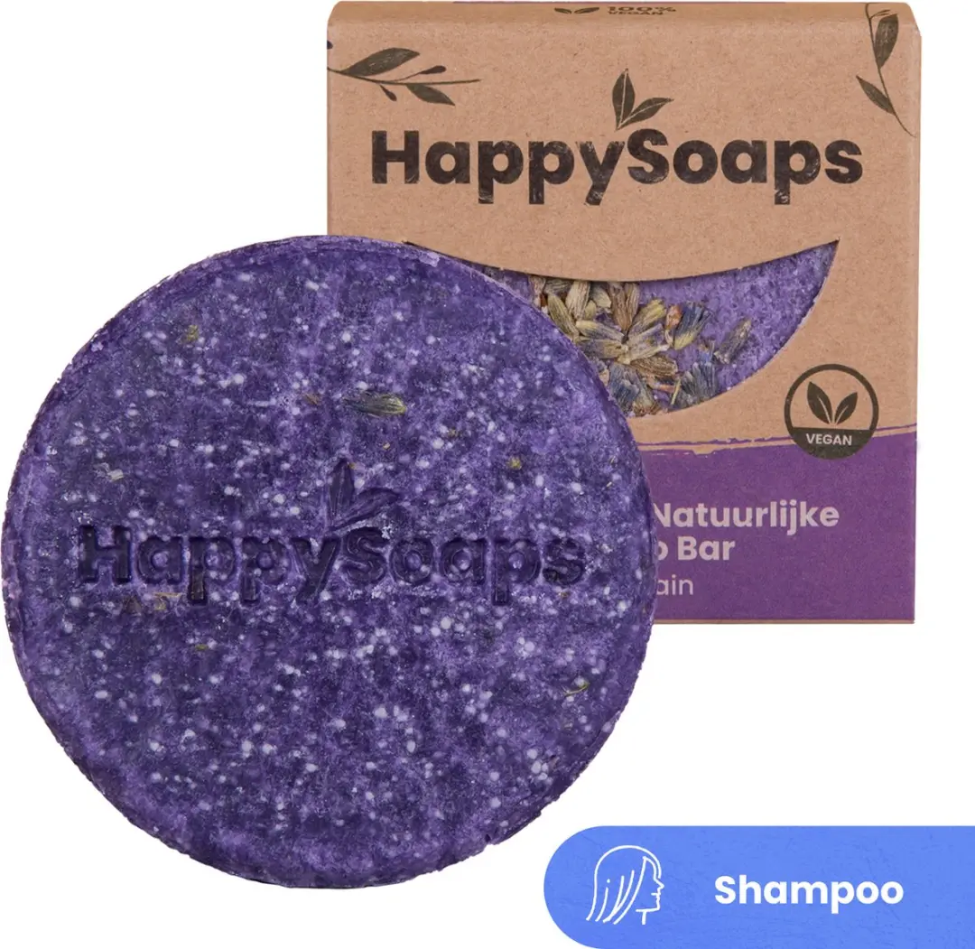 HappySoaps Shampoo Bar Purple Rain Lavendel