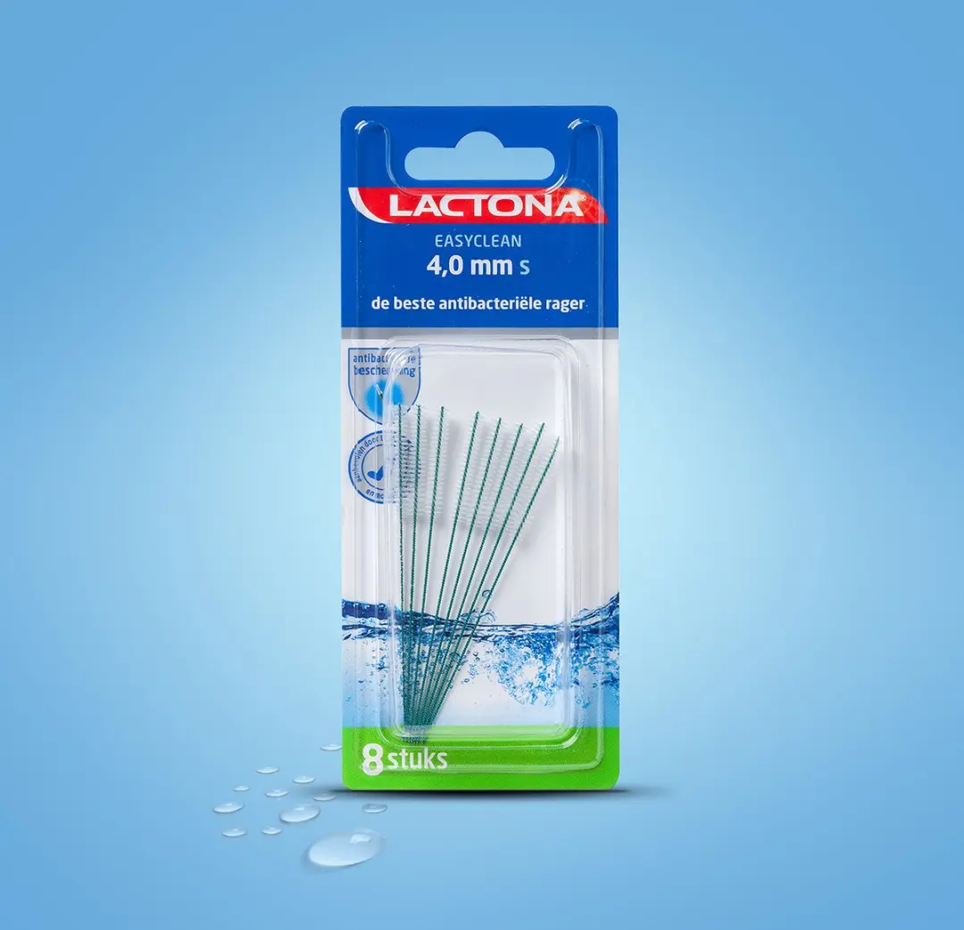 Lactona Ragers Easyclean 4,0mm - Tandenragers - 8 Stuks