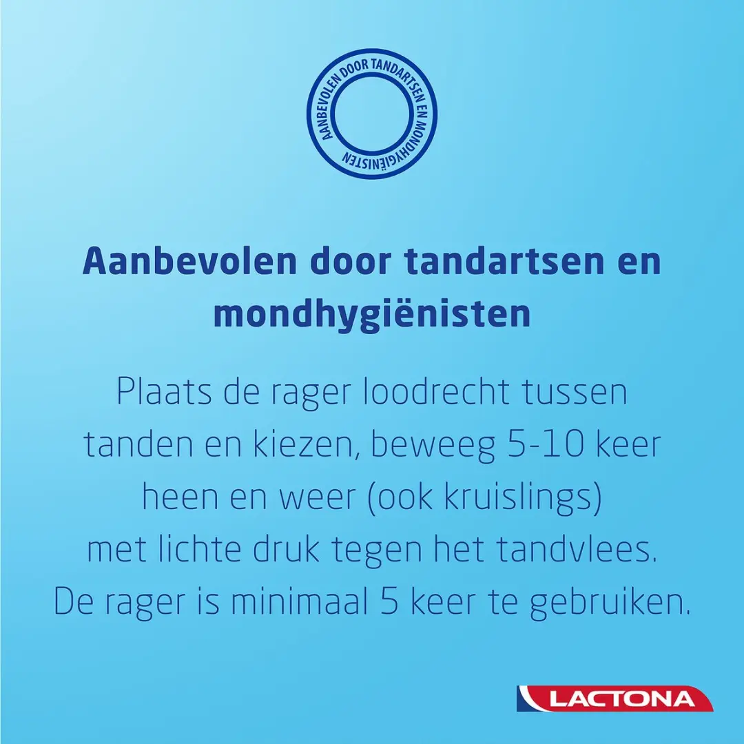 Lactona Ragers Easyclean 4,0mm - Tandenragers - 8 Stuks