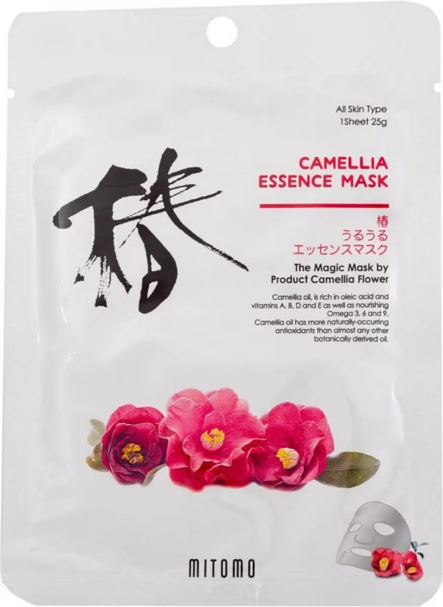 Mitomo Camellia Oil Gezichtsmasker 10 Stuks - 250g