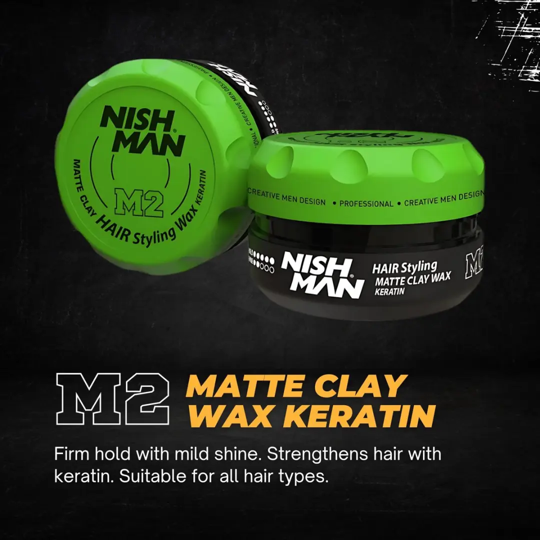 Nishman M2 Matte Clay Wax Keratine 100ml