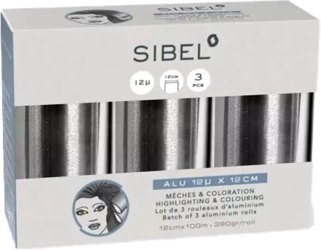 Sibel Aluminiumfolie 3 Rollen 12µm 12cm x 100m