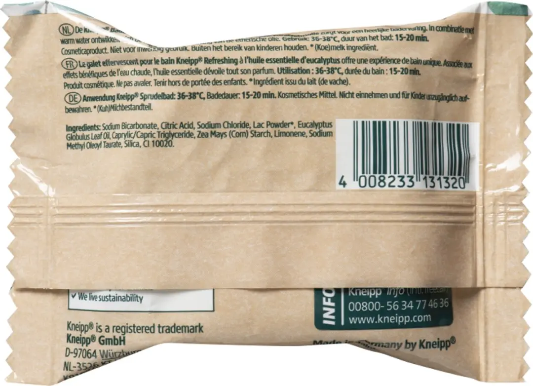 Kneipp Badbruistablet Mint Eucalyptus 80g