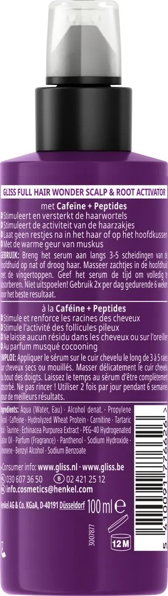 Gliss Scalp & Root Activator Haarserum 100ml - 6 Stuks