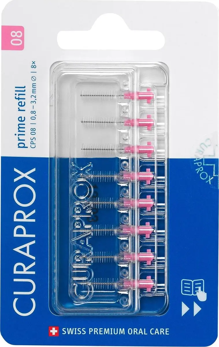 Curaprox Prime Refill Ragers 3,2mm - 8 Stuks