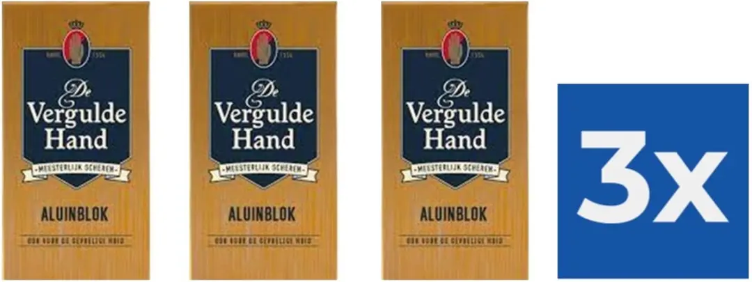 Vergulde Hand Aluinblokjes