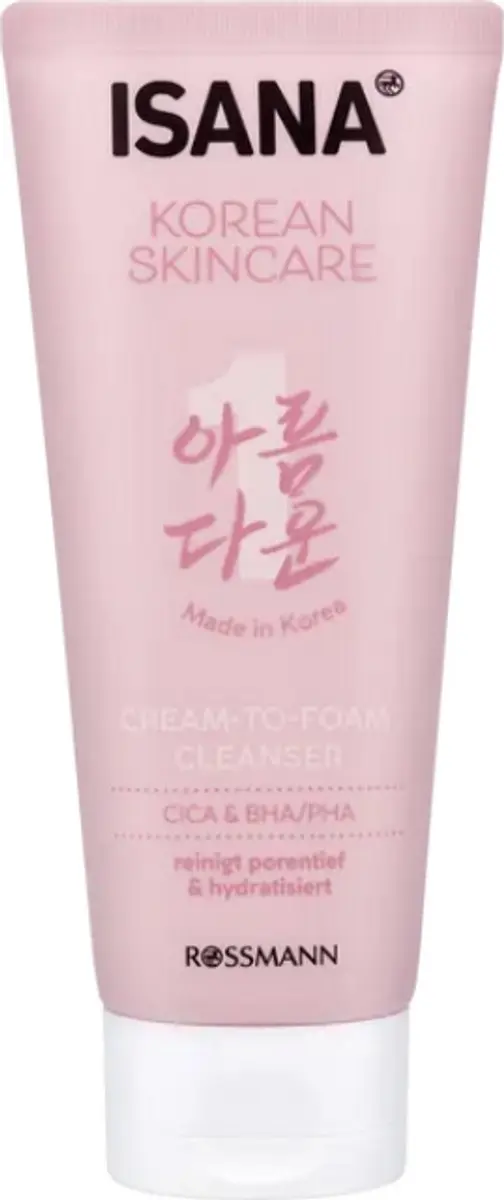 Isana Korean Skincare Cream-To-Foam Cleanser 150ml
