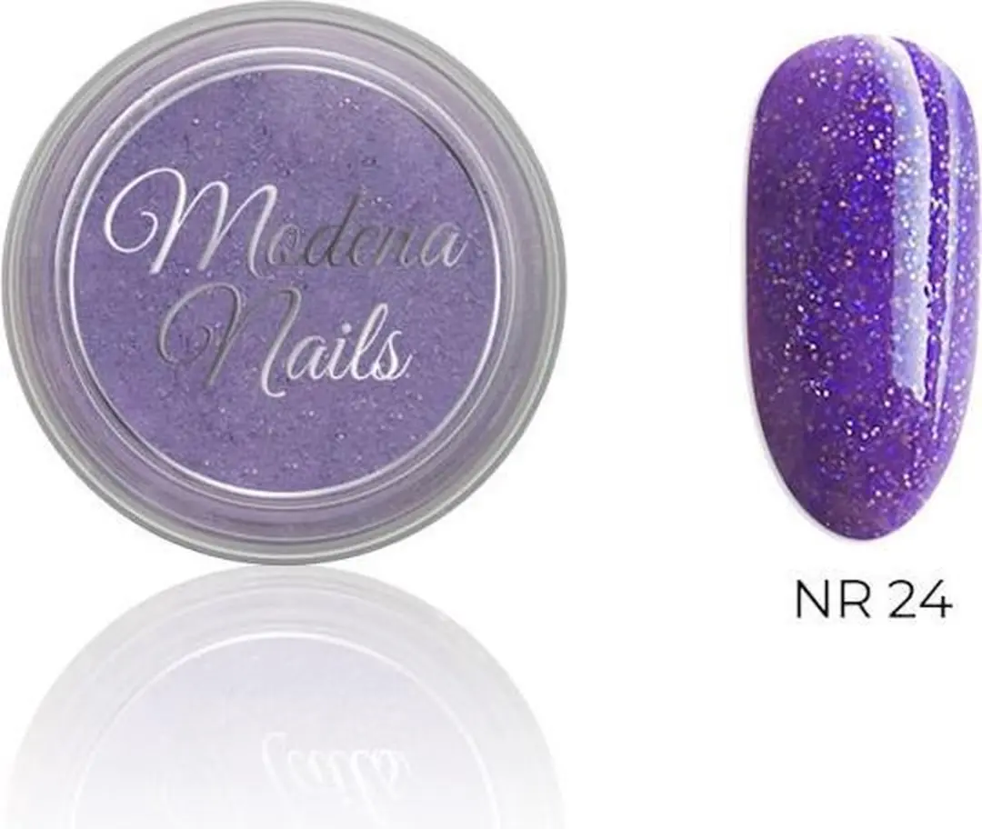 Modena Nails Acryl Glitter Paars 10ml