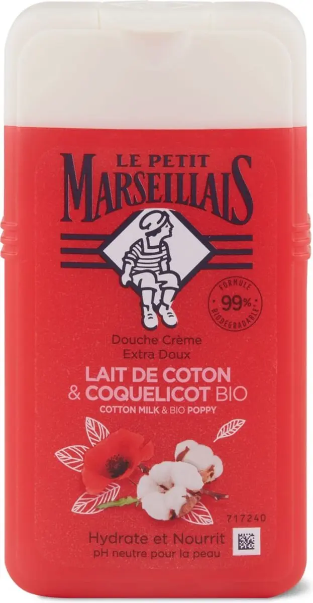 Le Petit Marseillais Crème de Douche Coton & Coquelicot BIO 250ml