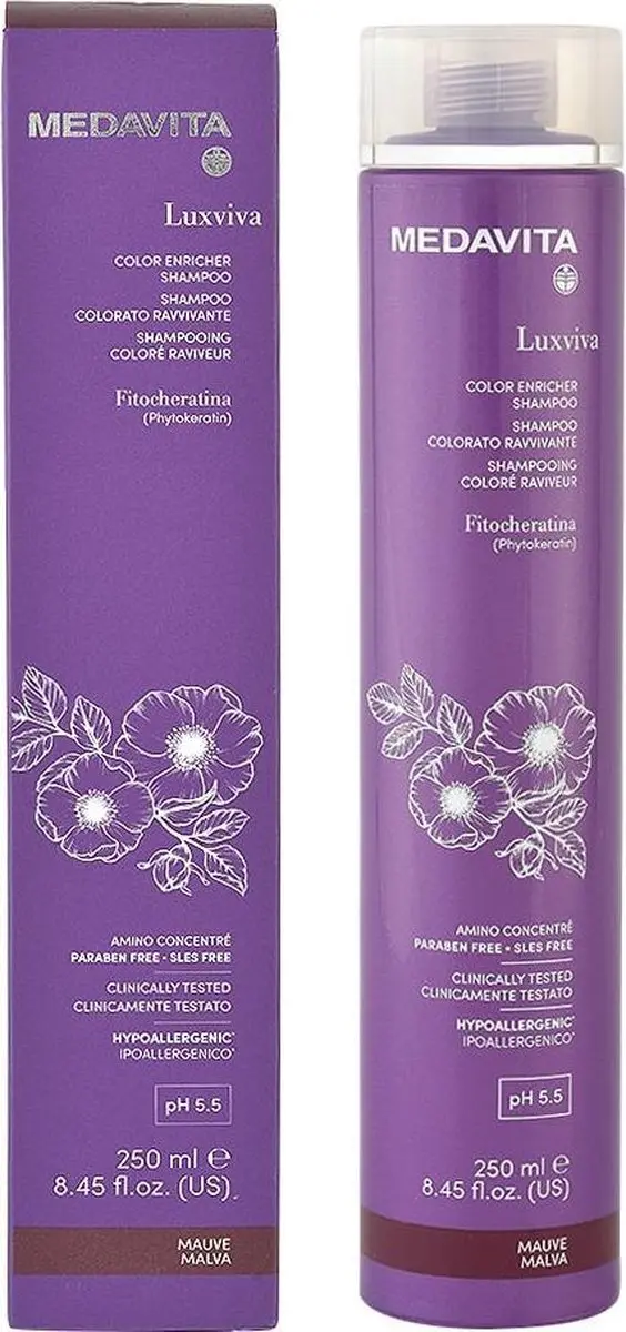 Medavita Luxviva Color Enricher Shampoo Mauve
