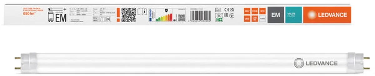 LEDVANCE LED Buis T8 EM Value 5.4W 650lm - 44cm - Koelwit - afbeelding 3 van 6