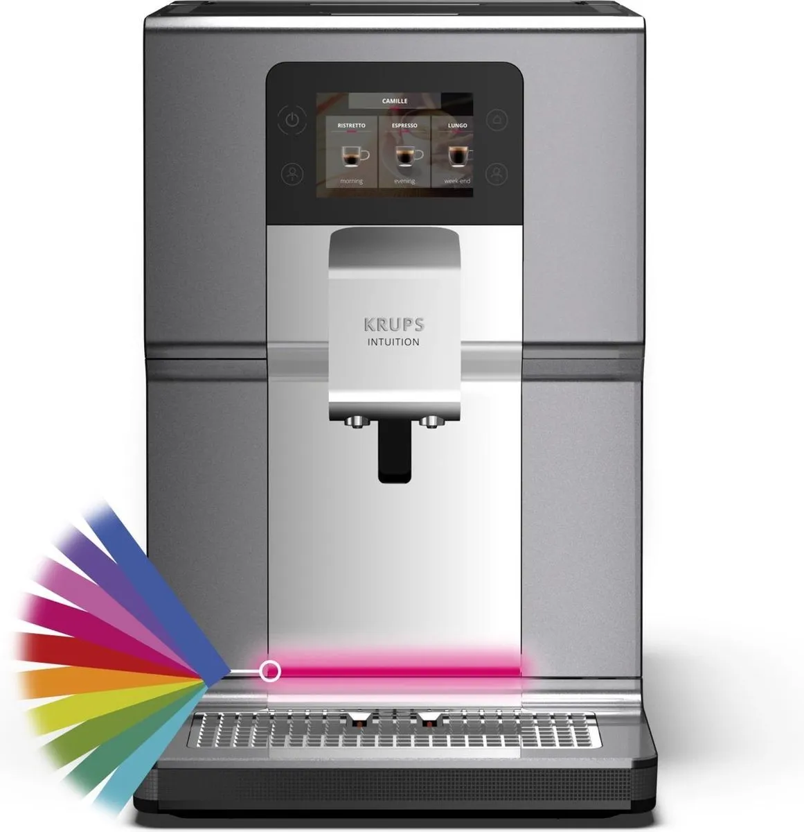 Krups Intuition EA875E Volautomatische Espressomachine - Grijs - afbeelding 6 van 6