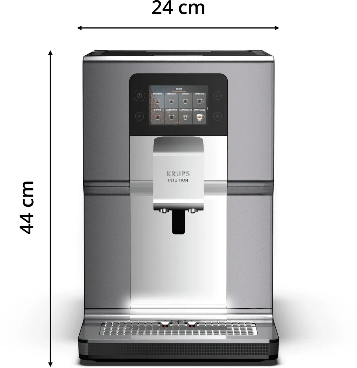 Krups Intuition EA875E Volautomatische Espressomachine - Grijs