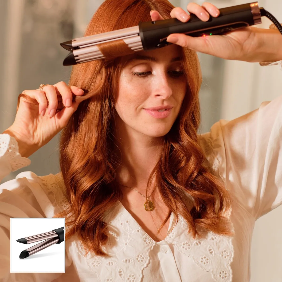 Babyliss Curl Styler Luxe C112E Krultang 36mm - Zwart met roze