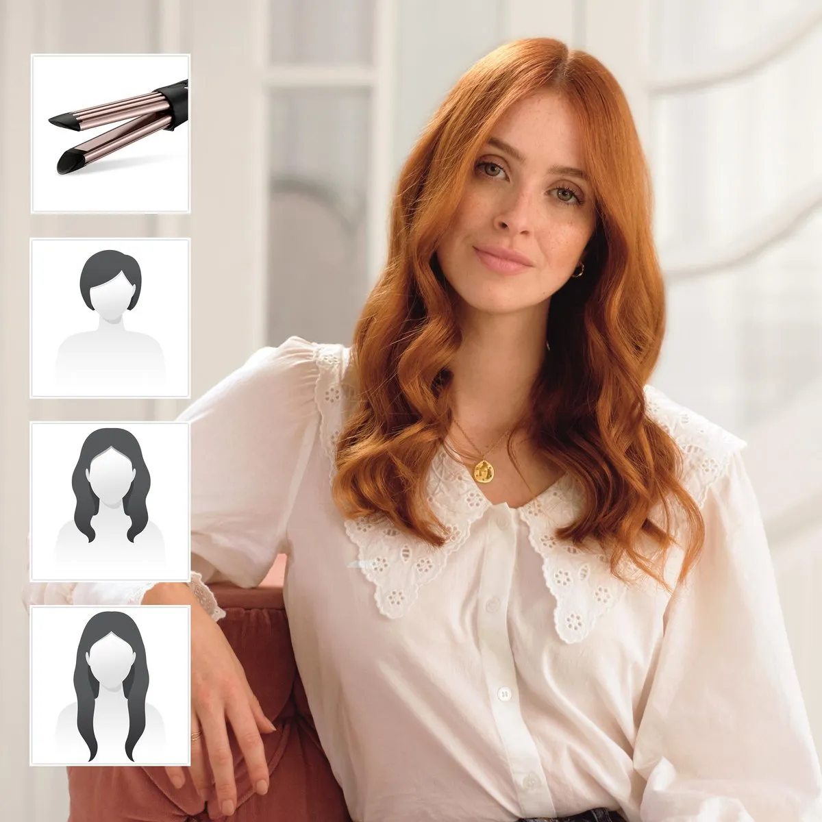 Babyliss Curl Styler Luxe C112E Krultang 36mm - Zwart met roze