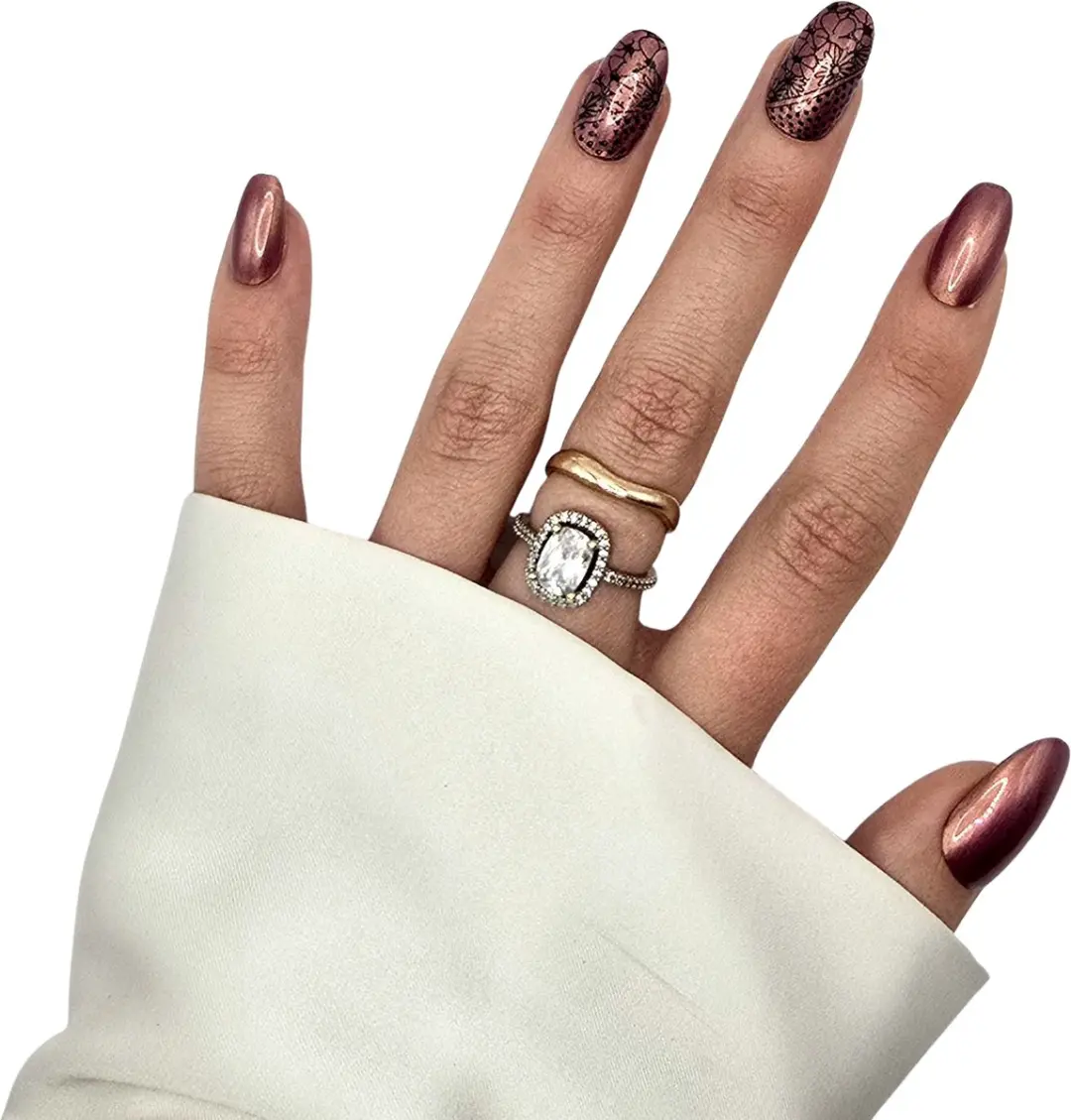 SD Press on Nails Aurora Pink Plaknagels - Medium - 20 Stuks