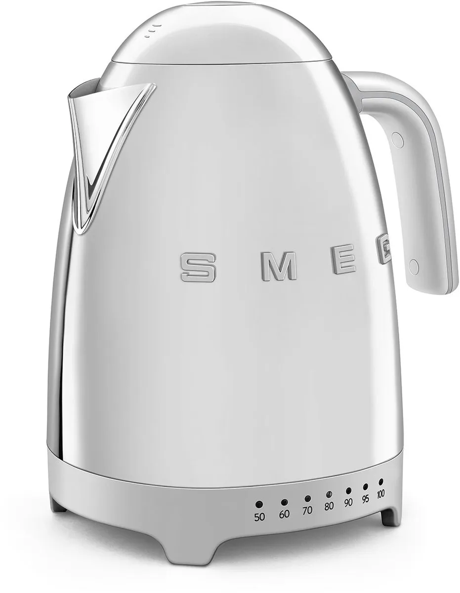 Smeg KLF04SSEU Waterkoker 1,7L - 7 Temperaturen - Staal