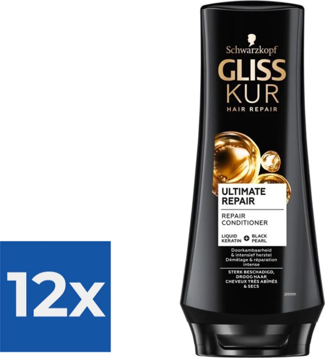 Gliss Kur Conditioner Ultimate Repair 200ml - 12 Stuks