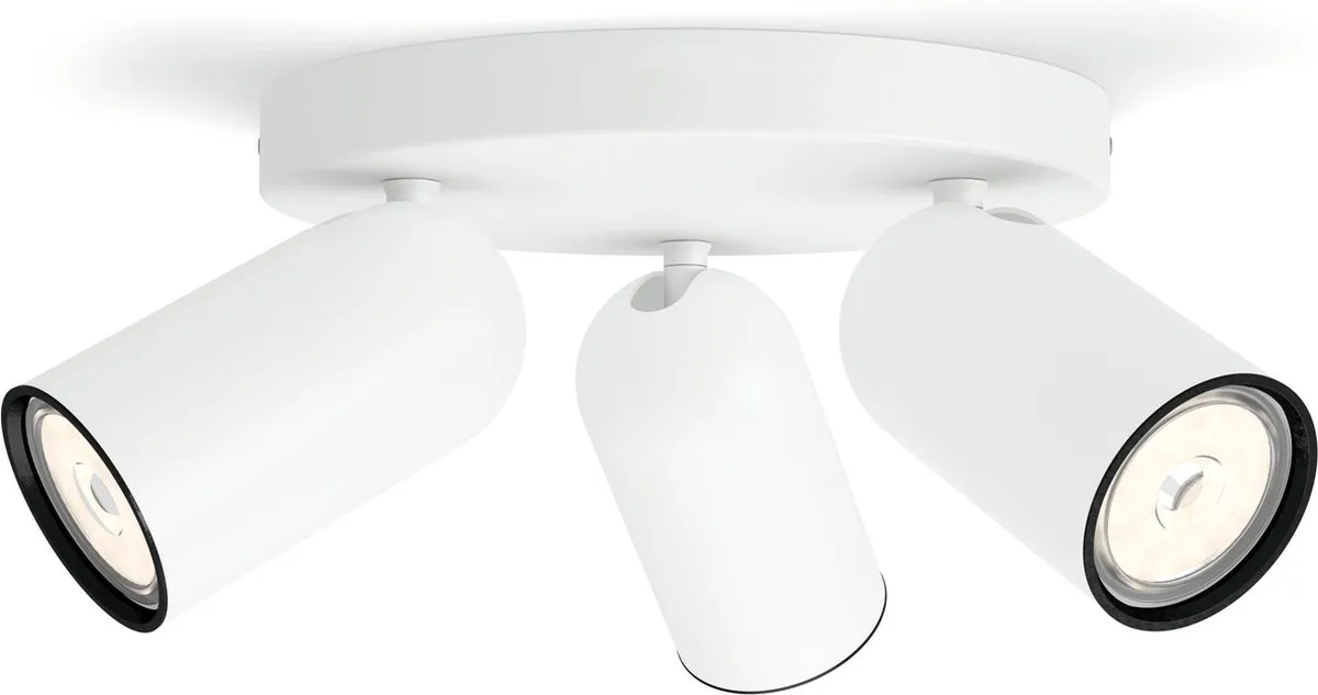 Philips Hue Pongee Opbouwspot 3x GU10 - Incl. Dimmer Switch
