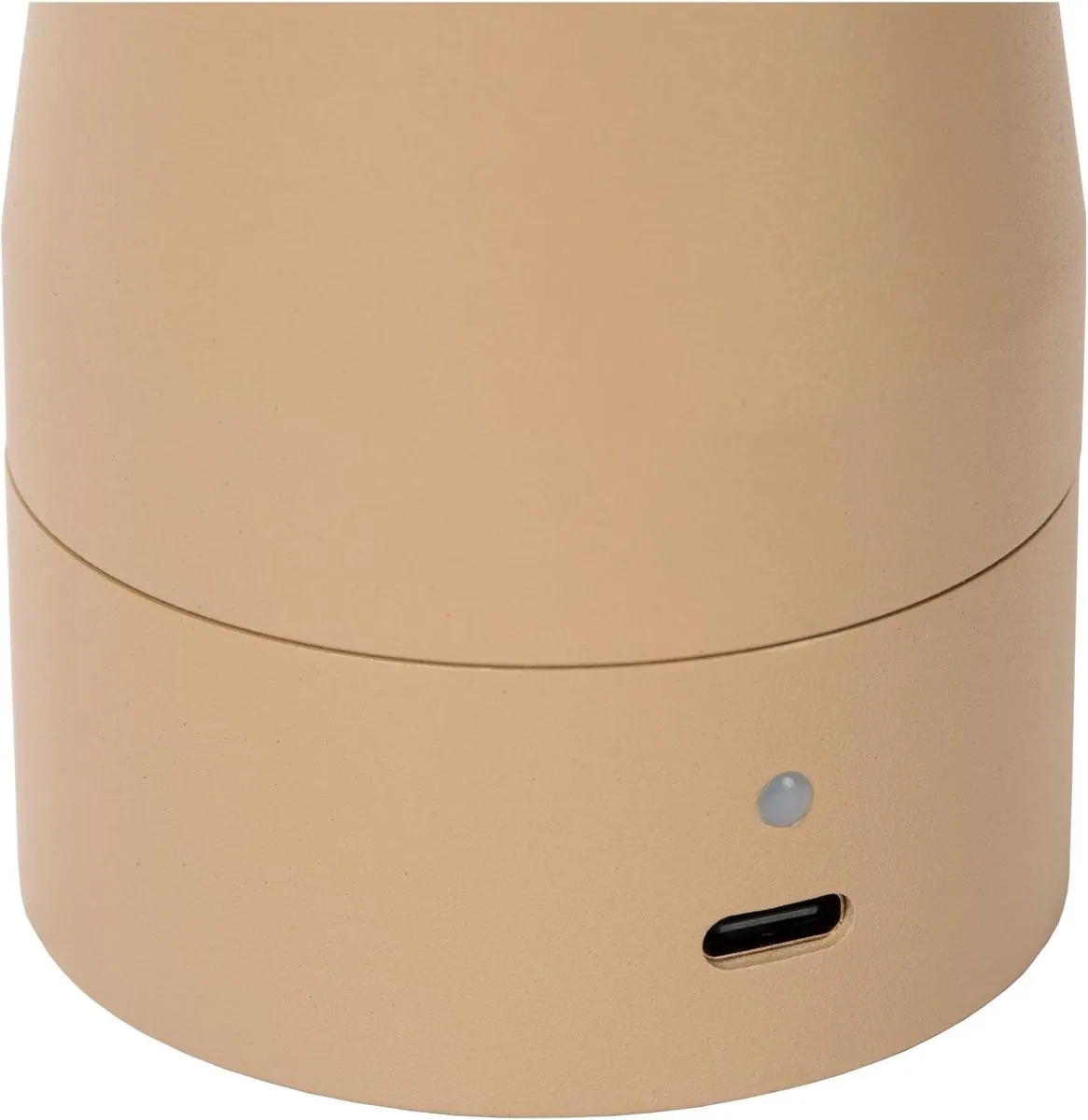 Lucide IPSOS - Oplaadbare Tafellamp - Accu/Batterij - LED Dimbaar - 1x3W 2700K - Taupe