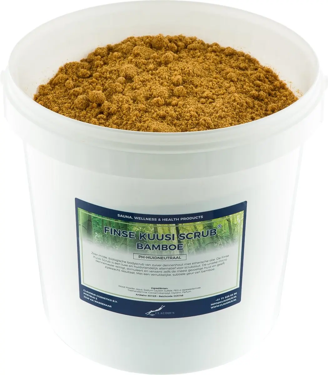 Splashbox Cosmetics Kuusi Scrub Bamboe 10L