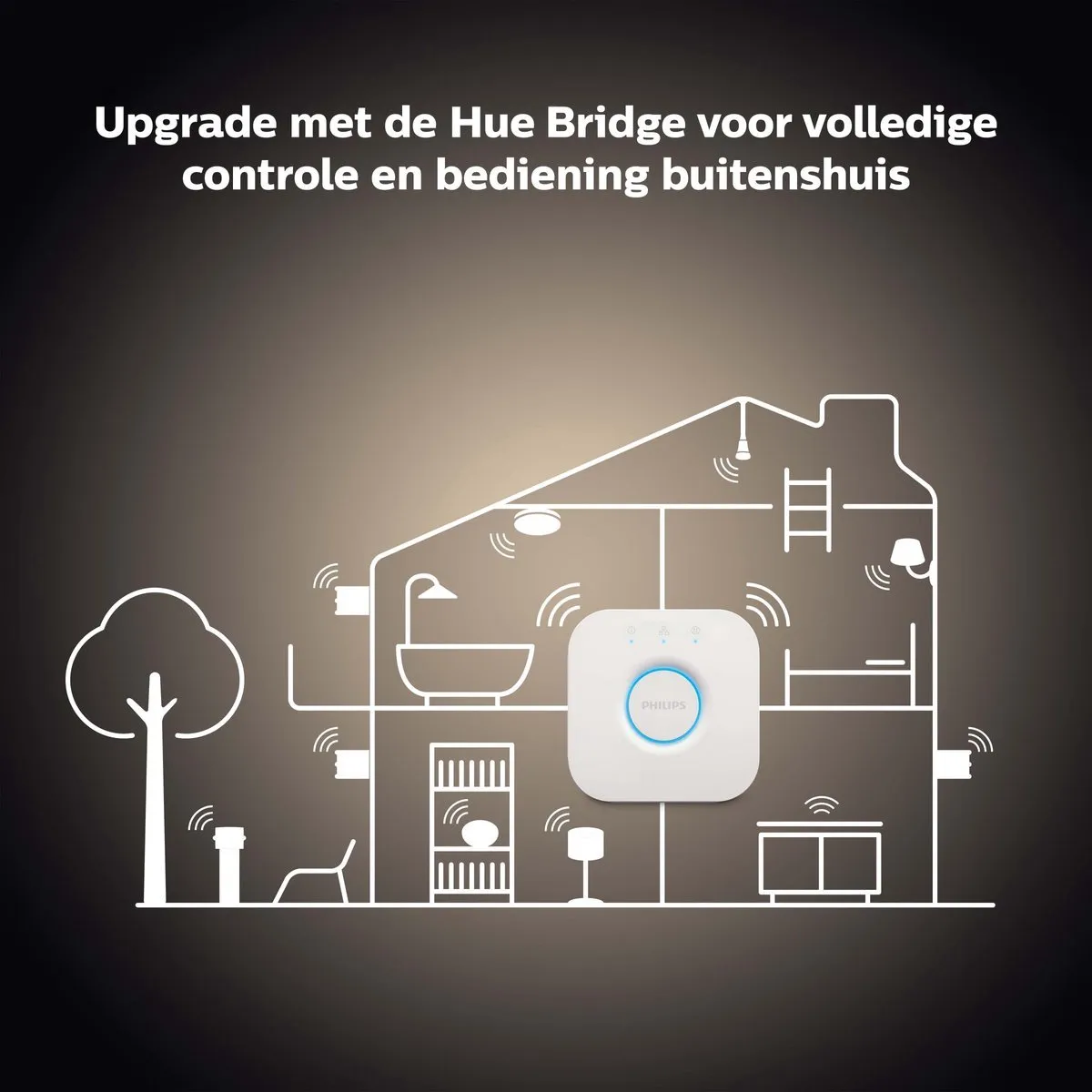 Philips Hue Starterpakket E14 - 2 Warmwitte Kogellampen - Met Bridge - afbeelding 6 van 6