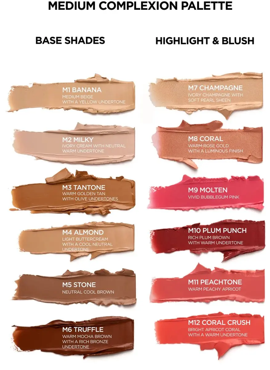 Sosu Canvas Complexion Palette Medium - 26.4g