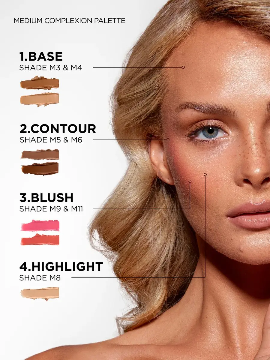 Sosu Canvas Complexion Palette Medium - 26.4g