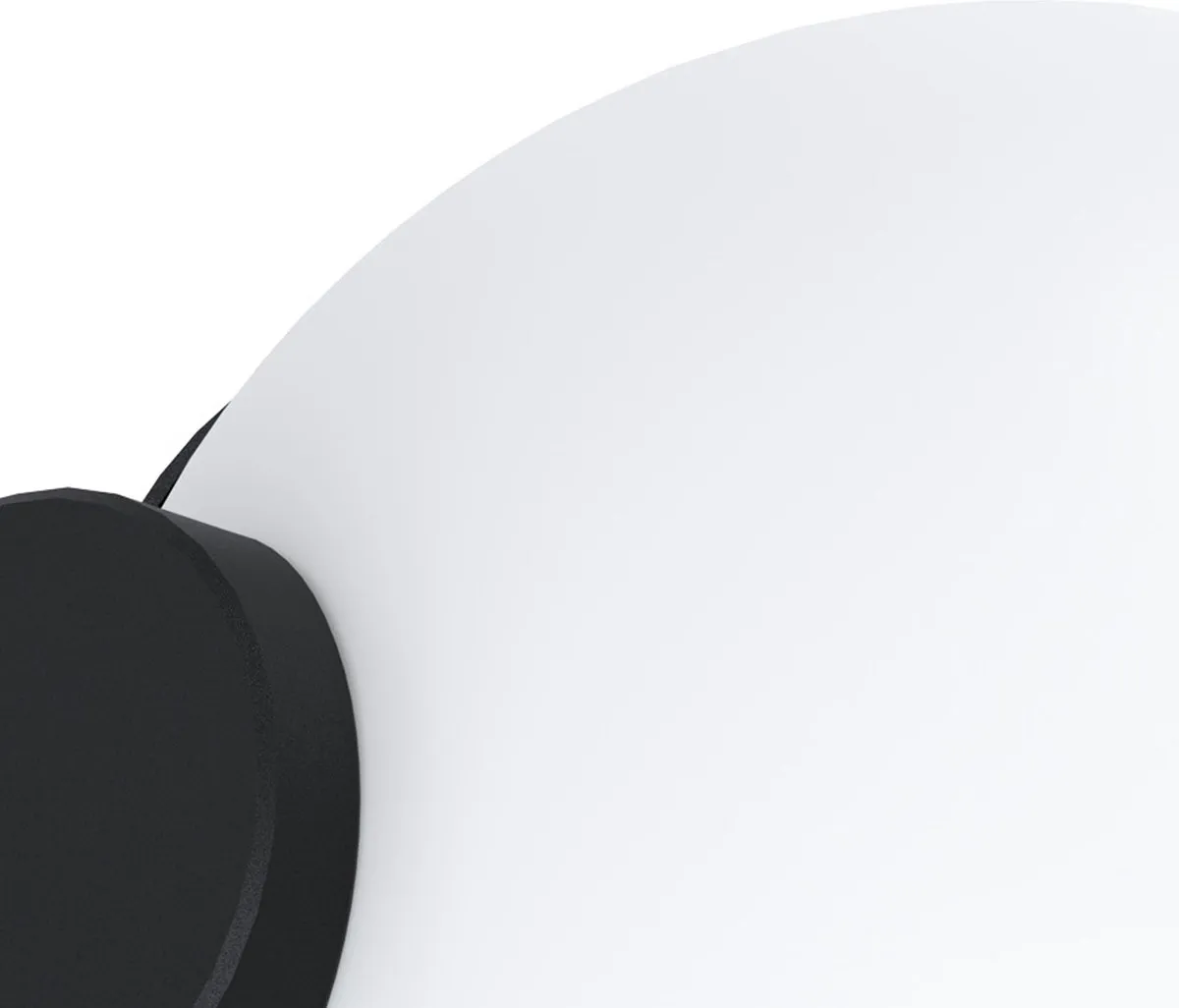 Eglo Rubio Wandlamp Buiten Sensor E27 - Zwart/Wit
