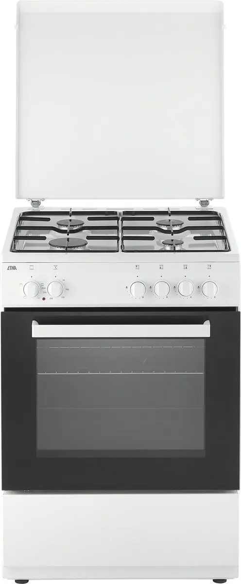 Etna FGV160WIT Gasfornuis 60cm - 4 Zones - 72L - Wit